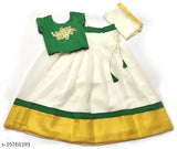 Red taffeta silk lehenga choli with floral stitch and net dupatta, embellished kids outfit from KP PLUS