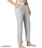 Cotton straight pyjama with pocket, maxi length, pack of 2 - women's comfortable yoga & lounge wear for day or night