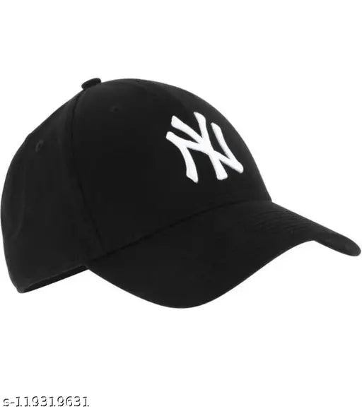 Stylish cotton baseball cap with embroidered net pattern, made in India