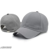 Black and grey adjustable summer cotton baseball cap combo (2pcs) by Phirsein - unisex, sweat-proof design, great for men and women