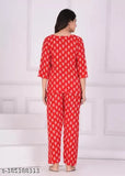 Rayon printed pyjamas set by Aradhey Fashion, traditional Indian attire for functions and festivities