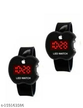 Black APL Shape Digital Watch, silicone strap, sports watch, classic design, kids watch, Indian-made