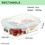 Borosilicate glass 3-compartment microwave-safe lunch box (1000ml) with leak-proof airtight lid - India-made high-quality storage solution for dry food items