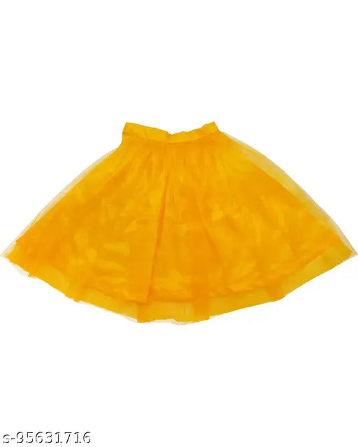 Taffeta silk lehenga choli set for girls, floral stitch on net dupatta with sleeveless top