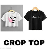 Women's printed cotton blend top with short sleeves, versatile for office or casual wear