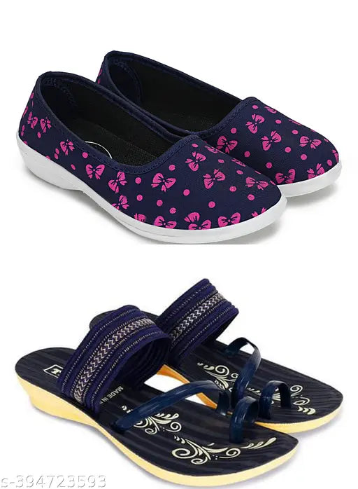 Synthetic embellished slip-on sneakers (GAURAVI Women's Belies & Fancy Flip Flops), India origin