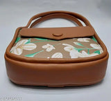 PU solid net new trendy sling bag, free size with 2 compartments