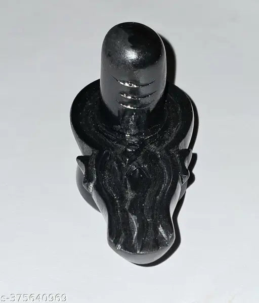 Marble stone Shivling Murti, intricate detailing, black Shivling, big size, home decor, Indian craftsmanship