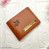 Customized PU wallet, free size, personalized name pocket, made in India