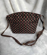 Stylish white Ikkat Sling Bag, premium cotton fabric, trendy women's handbag