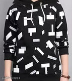 Printed cotton full sleeves hoodie pack for kids, vibrant patterns, casual wear, sizes 2-14 years