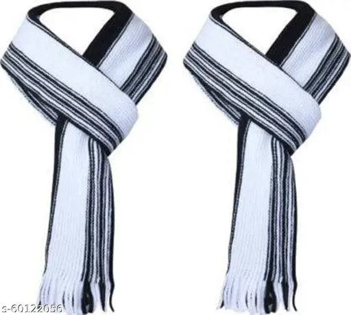 Warm, soft large arcylic scarf set (2pc) - perfect for men & women, suitable for various winter activities, machine washable