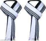 Warm, soft large arcylic scarf set (2pc) - perfect for men & women, suitable for various winter activities, machine washable