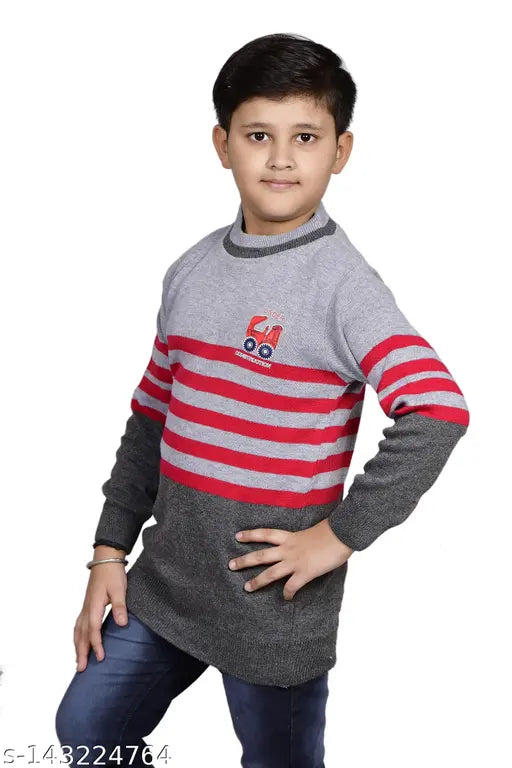 Wool printed sweaters for kids (9-10yrs, 10-11yrs, 11-12yrs, 12-13yrs), DIMSY COLLECT from India