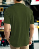 Striped Lycra short-sleeve premium t-shirt for men, India-made, M: 38in chest, 27in length, L: 40in chest, 28in length, XL: 42in chest, 29in length