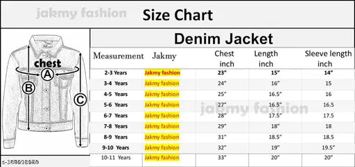 Denim jacket in solid colors, durable kids' outerwear for winter. Waterproof and windproof design for outdoor adventures