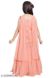 Stylish partywear embroidered georgette lehenga choli with duppata, vibrant Indian fashion for girls aged 3-13
