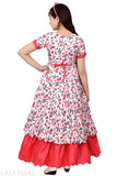 Red cotton blend boys frock and dress, short sleeves, printed net pattern, single size, 3-4 years, ethnic Indian outfit
