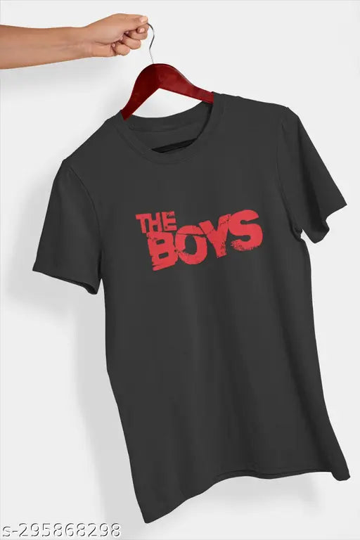 Men's printed cotton T-shirt in trendy styles, short sleeves, size M for chest 38in, length 27in. Made in India