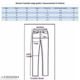 Solid cotton blend Korean 5-pocket cargo pants - versatile, comfortable, and available in L, XL, XXL sizes