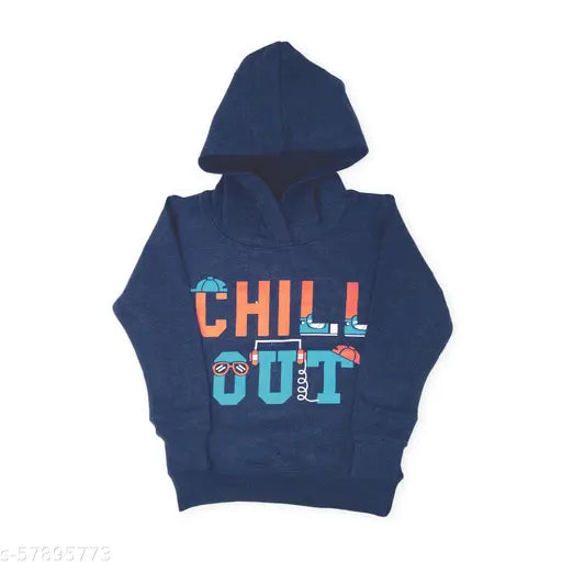 Cotton sweatshirt for kids (7-8 years), round neck, ribbed full sleeves, light winter wear, printed pattern from AR Kids, India