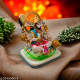 Handcrafted multi-colored Panchmukhi Hanuman statue, 6 inches resin figure for home decor or temple use