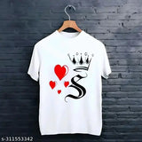Men's striped polyester half-sleeve t-shirt in S, M, L, XL, ideal for casual wear