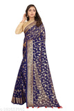 Navy Georgette saree with gold foil print, Pura Gerogette Suhani, traditional Indian attire accessory