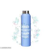 Blue Stainless Steel 1-litre Water Bottle - Leak Proof, Fridge, School, Gym, Home & Office Use