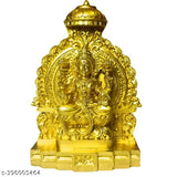 Poly resin Hindu god idol, Lord Mahalakshmi statue, 10cm x 14cm x 4cm Indian Lakshmi figurine on altar