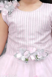 Embellished net sleeveless frock dress for trendy girls (4-10 years), Indian-made children's fashion