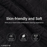 TASHIKA Arcylic fur-patterned fleece-lined beanie hat with matching scarf, warm slouchy knit cap ideal for skiing and cold climates. One size fits all, perfect for winter gifts