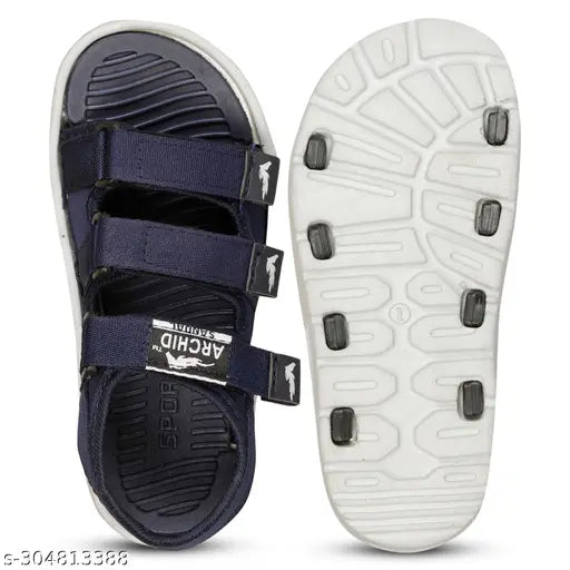 Lycra and Eva Velcro Sandals for Kids: Lightweight, adjustable flip flops for boys and girls aged 4.5-15 years, perfect for casual daily wear or sports