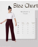 Classic cotton blend solid high-rise bell-bottom trousers for women, India origin