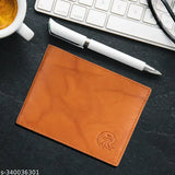 Genuine tan leather RFID wallet with keychain combo set (6 card slots), perfect for men's formal occasions. Hand-stitched, aged to last, and features 2 compartments for organization. Rich and luxurious, this high-quality leather accessory is best cared for by dry cleaning. Made in India