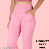 Dark grey & baby pink cotton blend pocket jeggings pack of 2, hoseiy waste recycled, versatile for any occasion