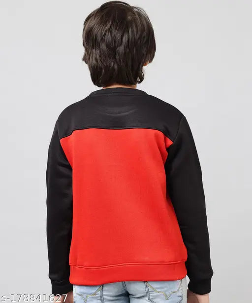 Woolen full sleeve winter sweatshirt for boys and girls, printed net pattern, warm and stylish