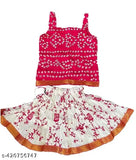 Tie-dye effect, soft cotton lehenga-choli for girls (25in waist, 18in-25in length), Indian tie-dye print, comfortable & easy to carry