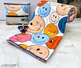 Soft Glace Cotton Kids Single Bed Comforter with Cartoon Print, Machine Washable & Lightweight