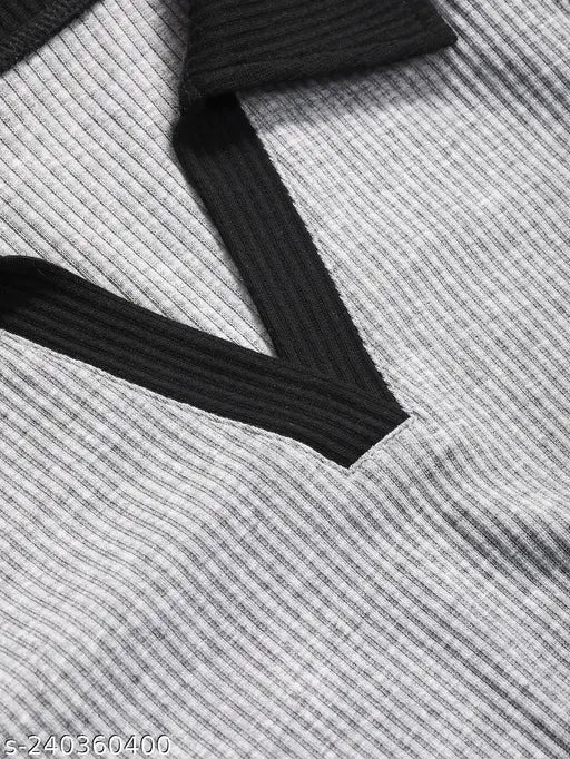 Cotton crop collar T-shirt with self-design net pattern, short sleeves, XS to XXXXL sizes available