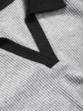 Cotton crop collar T-shirt with self-design net pattern, short sleeves, XS to XXXXL sizes available