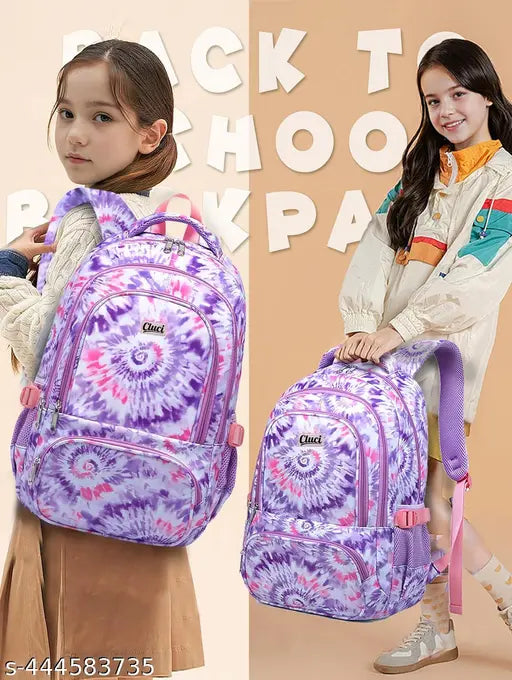 Canvas tie-dye Kids' backpack for ages 8-10, perfect for school essentials and adventures