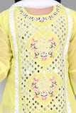 Suhana Kolkata Girl Chiffon mirror work kurti set, vibrant Indian traditional fashion for kids ages 3-11