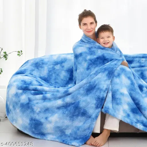 White polyester 3D print net GKM double bed AC blanket, free size (90in x 86in), cooling comfort for warm nights