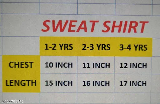 Attractive cotton sweatshirts with star print, ideal for parties (sizes: 1-2, 2-3, 3-4 years; made in India)