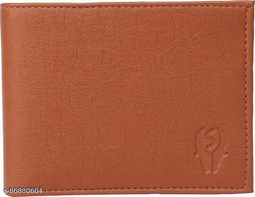 Stylish men's PU wallet with textured net pattern (11cm x 9cm), ideal for gifts and everyday use