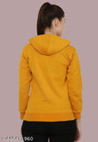 New Trending design fleece zipper hoodie for women, solid color with pockets, Indian-made fashionable hoodies for women under 200