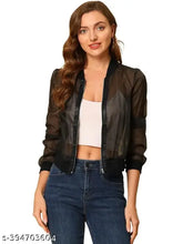 Solid net long sleeve ZipperMeshJacket, lightweight and breathable bomber jacket crafted in India