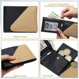 Artificial leather TnW men's wallet with extra flap, sleek matte finish, 2 compartments, Indian origin