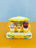 8cm Marble Lord Jagannath Handicraft, Indian Gods Idol for Decoration or Car Dashboard